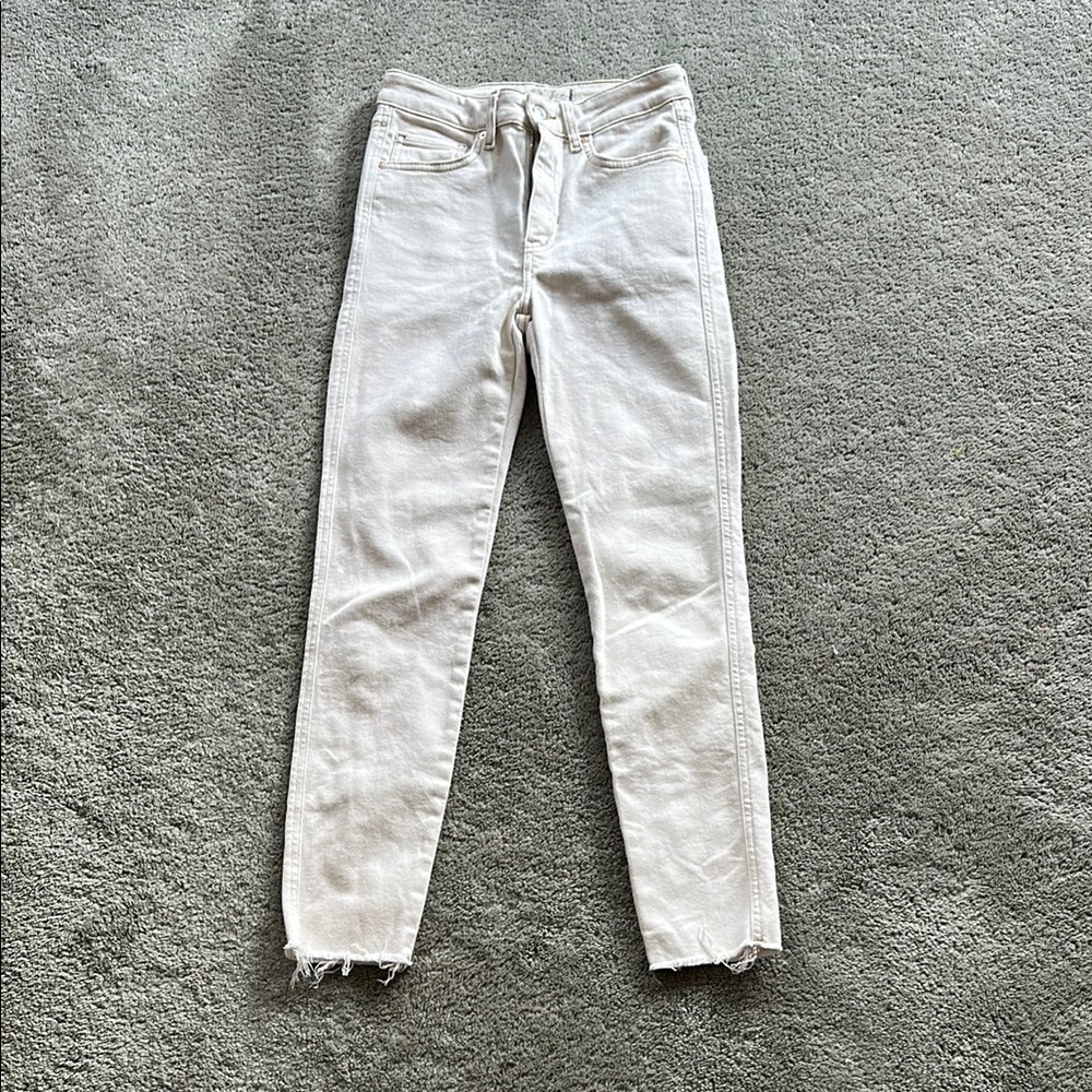 We The Free Cream Denim Jeans